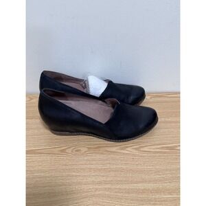 DANSKO LILIANA Burnished Teak Leather Wedge Shoe Pump Slip On 39 women 8.5 - 9